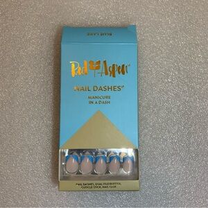 Red Aspen Nail Dashes - Elegant French Press-On Nails